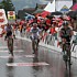 Frank Schleck und Kim Kirchen am Ziel der zweiten Etappe der Tour de Suisse 2008